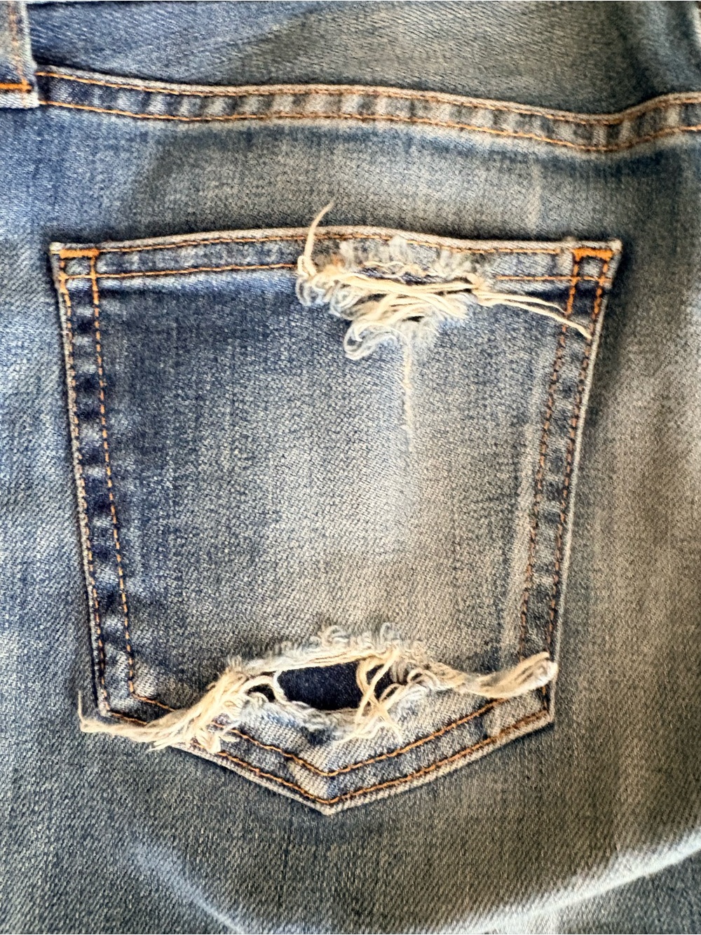 MOUSSY Distressed Japanese Denim Jeans Faded Slim Straight 30 - Picture 7 of 13